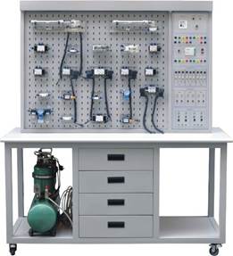 氣動(dòng)與PLC實(shí)訓(xùn)裝置(網(wǎng)板型雙面)